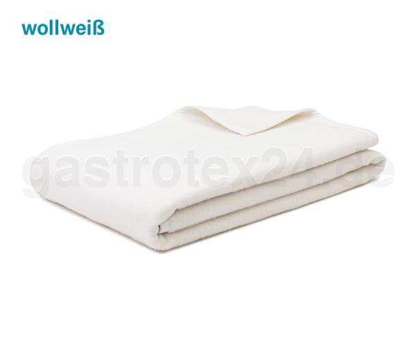 Wohndecke "Arizona" 150/200 cm - Mischgewebe - pflegeleicht - 450 gr/qm - Farbe: wollweiß